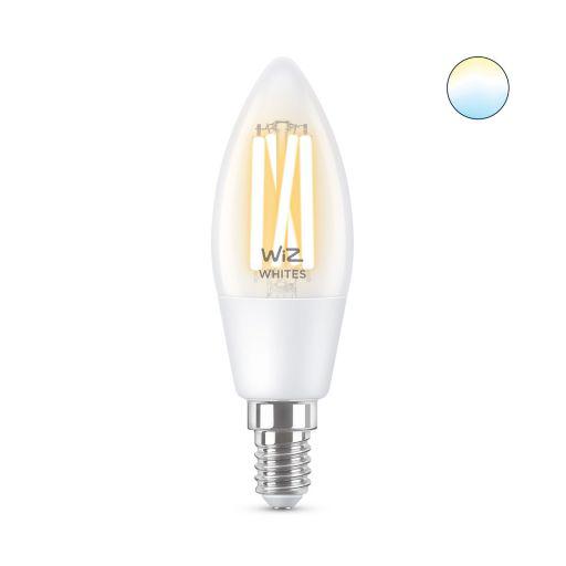 Bec LED inteligent vintage (decorativ) WiZ Connected Filament Clear C35