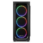 Carcasa Sharkoon TK5M RGB, Mid Tower NEGRU - imagine 3