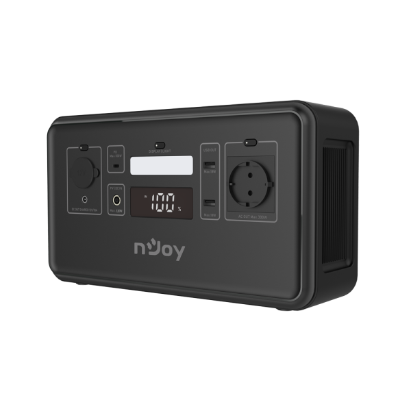 Statie portabila pentru exterior NJOY POWER BASE 300, adaptor AC