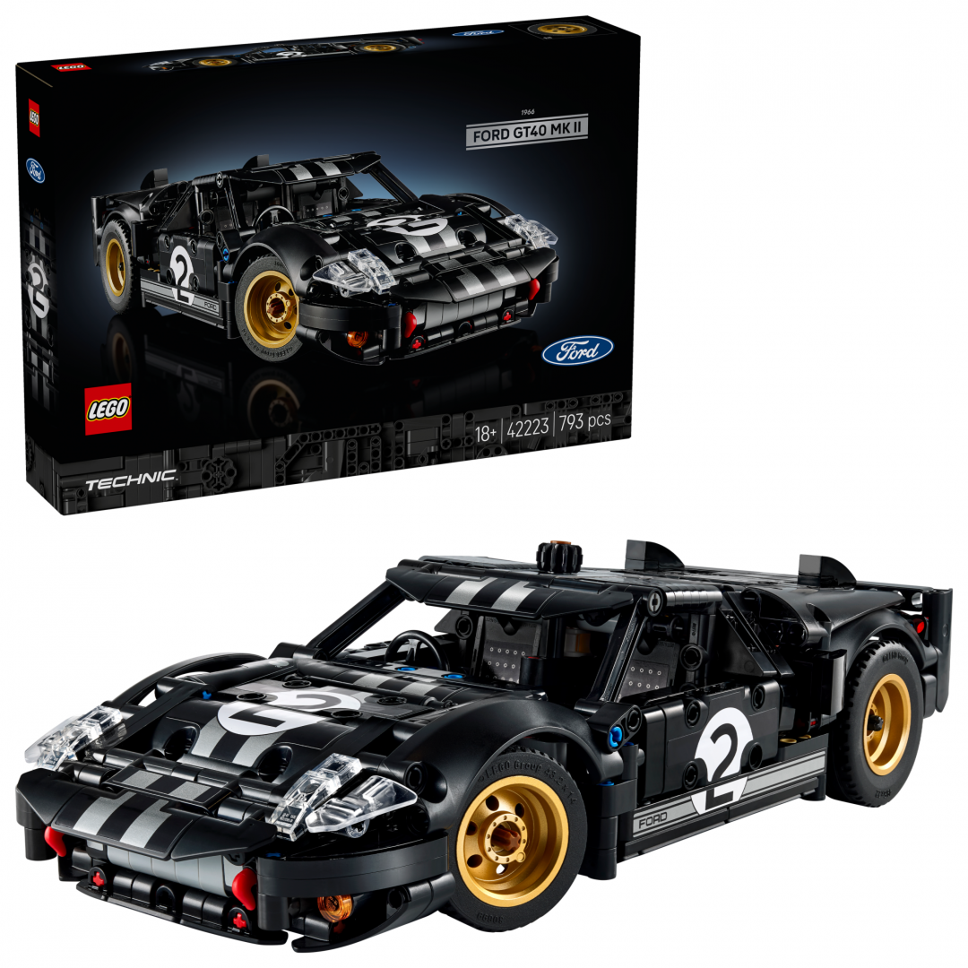 overlay_8b38bf3ebe2f171dce8ae1ec796a93c3.png MASINA DE CURSE 1966 FORD LEGO42223 - imagine 1