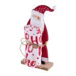 Set 2piese:decoratiune; prosop bucatarie Santa - imagine 2