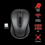 Mouse Trust Siero Silent Click, Wireless, negru - imagine 3