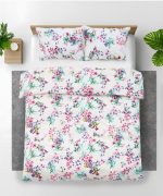 Set de pat king size bumbac,144TC,Sakura - imagine 2