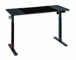 Birou gaming electric Serioux Elysium LED RGB 1400x600x730mm, reglare electrica - imagine 3