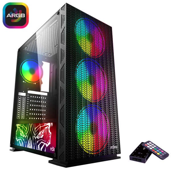 Carcasa nJoy Kona, Mid Tower NEGRU