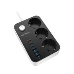 Prelungitor cu protectie Serioux SRXP-PS36B, 3 prize schuko Tensiune intrare: - imagine 4