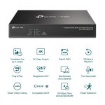 NVR PoE TP-Link VIGI 4 canale 1004H4P; 53W, 8 MP,1 - imagine 2
