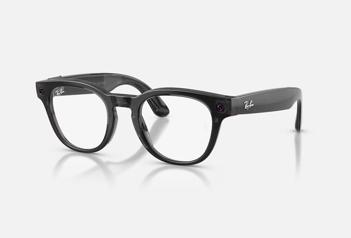 overlay_8e2102ab9e3f68142a248b177460b55a.png Ray-Ban Meta Scriber Optics Gen 2 AI Glasses Shiny Transparent - imagine 1