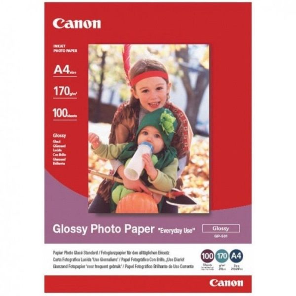 Hartie foto Canon GP-501 A4, dimensiune A4, 100 coli, tip