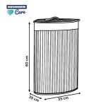COS DE RUFE DIN BAMBUS  PENTRU COLT, 35x35x60 CM, - imagine 6