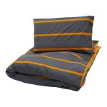 SET DE PAT SINGLE BUMBAC GREY/ORANGE - imagine 5