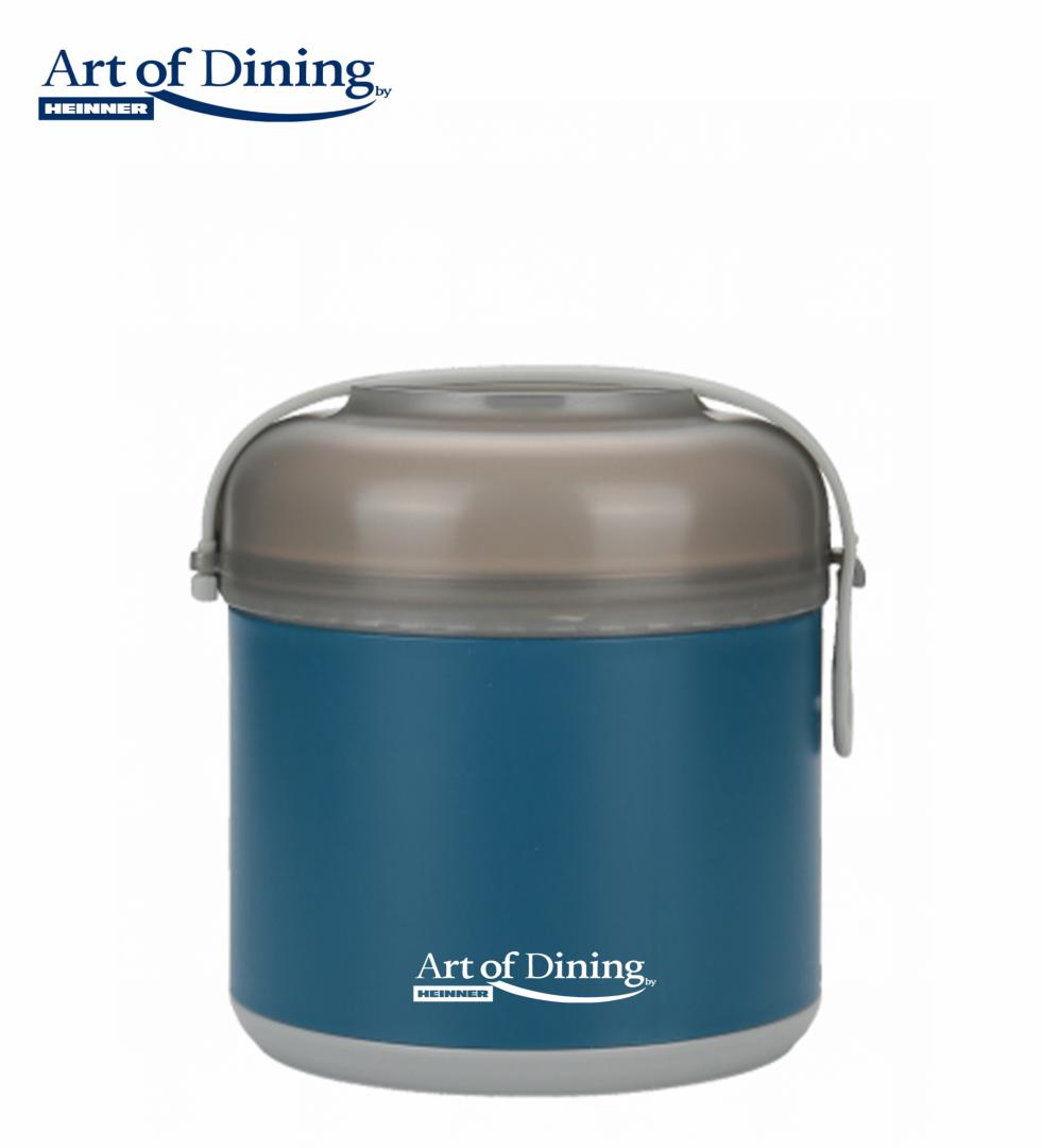 overlay_8f56f44c417af705b8442003b295ea03.jpg CASEROLA TERMICA 600 ML, LOCA, ALBASTRU, HEINNER - imagine 1