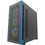 Carcasa Aqirys Sargas, RGB, Mid Tower, Black - imagine 3