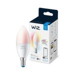 Bec LED RGB inteligent WiZ Connected Colors C37, Wi-Fi, E14, - imagine 3
