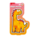 PUZZLE DIN SPUMA EVA, MAXI CU 10 PIESE, PORTOCALIU, PUEDO - imagine 2
