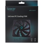 Ventilator Spacer 140mm, 1400RPM, conector 3 pin, tip rulment hidraulic, - imagine 2