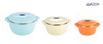 SET 3 CASEROLE TERMICE 2+4+6L,BELLY BLUE, ART OF DINING BY - imagine 5