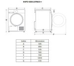 Uscator de rufe HEINNER HHPD-M8N13PBKE++, 8 kg, Clasa: E, Alb - imagine 5