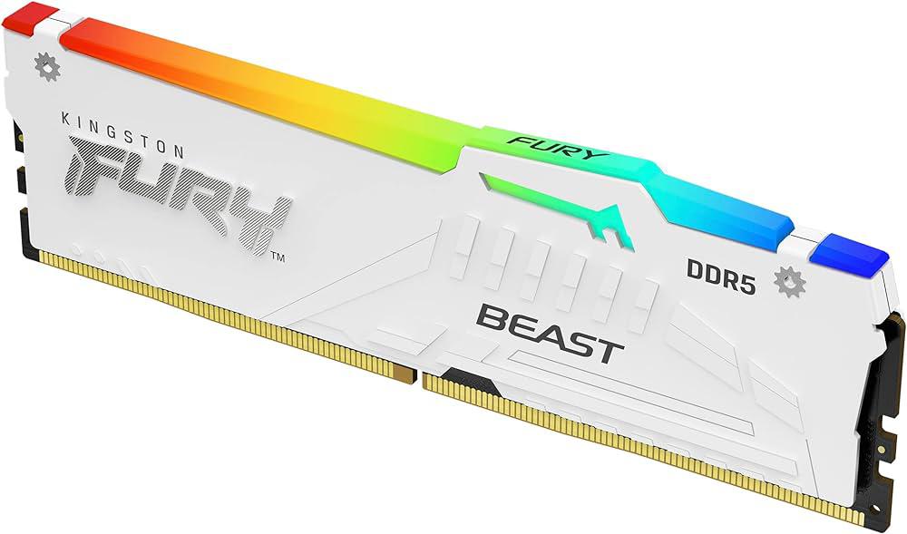 overlay_90e619d9d8c3759920422c793797f467.jpg Memorie RAM Kingston FURY Beast RGB White, 32 GB DDR5, - imagine 1
