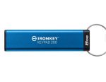 Memorie USB Kingston Keypad 200 8GB, USB 3.2, Albastru - imagine 3