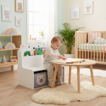Bancuta cu spatiu de depozitare jucarii si carti Bear, U-Grow - imagine 7