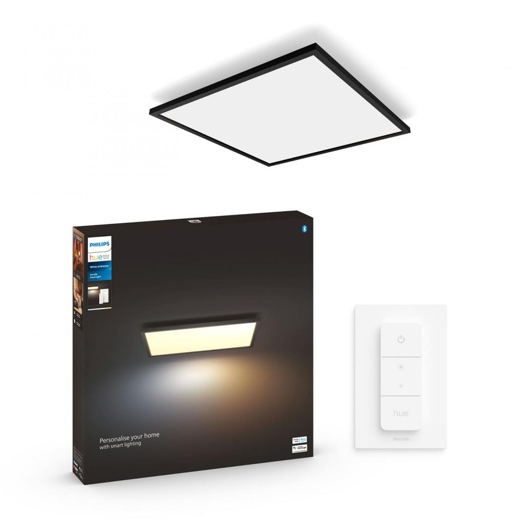 overlay_917813a93fa8dc813356620d6fe9890c.jpeg Panou LED Philips Hue Aurelle SQ, Bluetooth, 39W, 3750 lm, - imagine 1