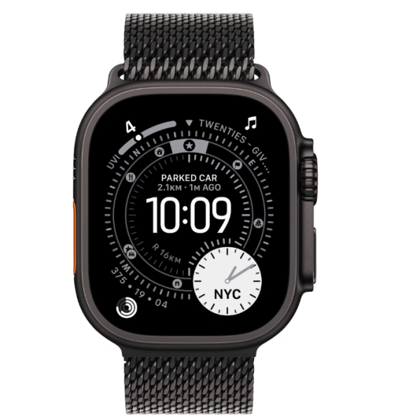 Apple Watch Ultra 3 GPS + Cellular 49mm Black Titanium Case with Black