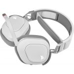 Casti Gaming Head-band CORSAIR HS80 RGB, Wireless, Alb - imagine 3