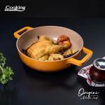 CRATITA ALUMINIU TURNAT + CAPAC 26x8 CM, 3.4L, NICOLAI TAND, - imagine 6