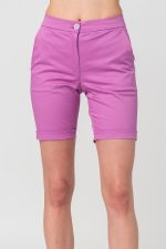 PANTALONI SCURT CASUAL FEMEI LILA M - imagine 5