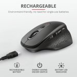 Mouse Trust Ozaa, Rechargeable Wireless, blue - imagine 3