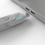 Lindy LY-40622, USB Type A Port Blocker Key, blue - imagine 2