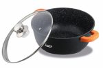 CRATITA ALUMINIU TURNAT+CAPAC, 20x8.5 cm, 2.3 L, DARK LINE, COOKING