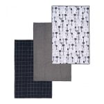 "Set 3 Prosoape Gri Microfibra 45x70cm- Ustensile