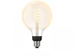 Bec LED inteligent vintage (decorativ) Philips Hue Filament Glob G125