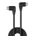 Cablu Lindy USB C 2 x 90°, lungime 1m, putere - imagine 2