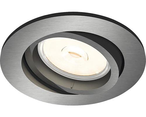 Spot incastrat Philips Donegal, GU10, 5.5W, IP20, 9cm, Gri