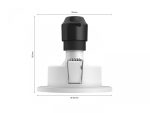 Spot LED RGB incastrat Philips Hue Xamento, Bluetooth, GU10, 5.7W,350lm, - imagine 4