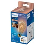 Bec LED inteligent vintage (decorativ) Philips Filament Bulb Amber ST64 - imagine 2