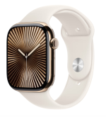 Apple Watch Series 10 GPS + Cellular 46mm Gold Titanium - imagine 2