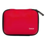 Husa Spacer pentru HDD/SSD 2.5", buzunar intern plasa, rosu - imagine 2