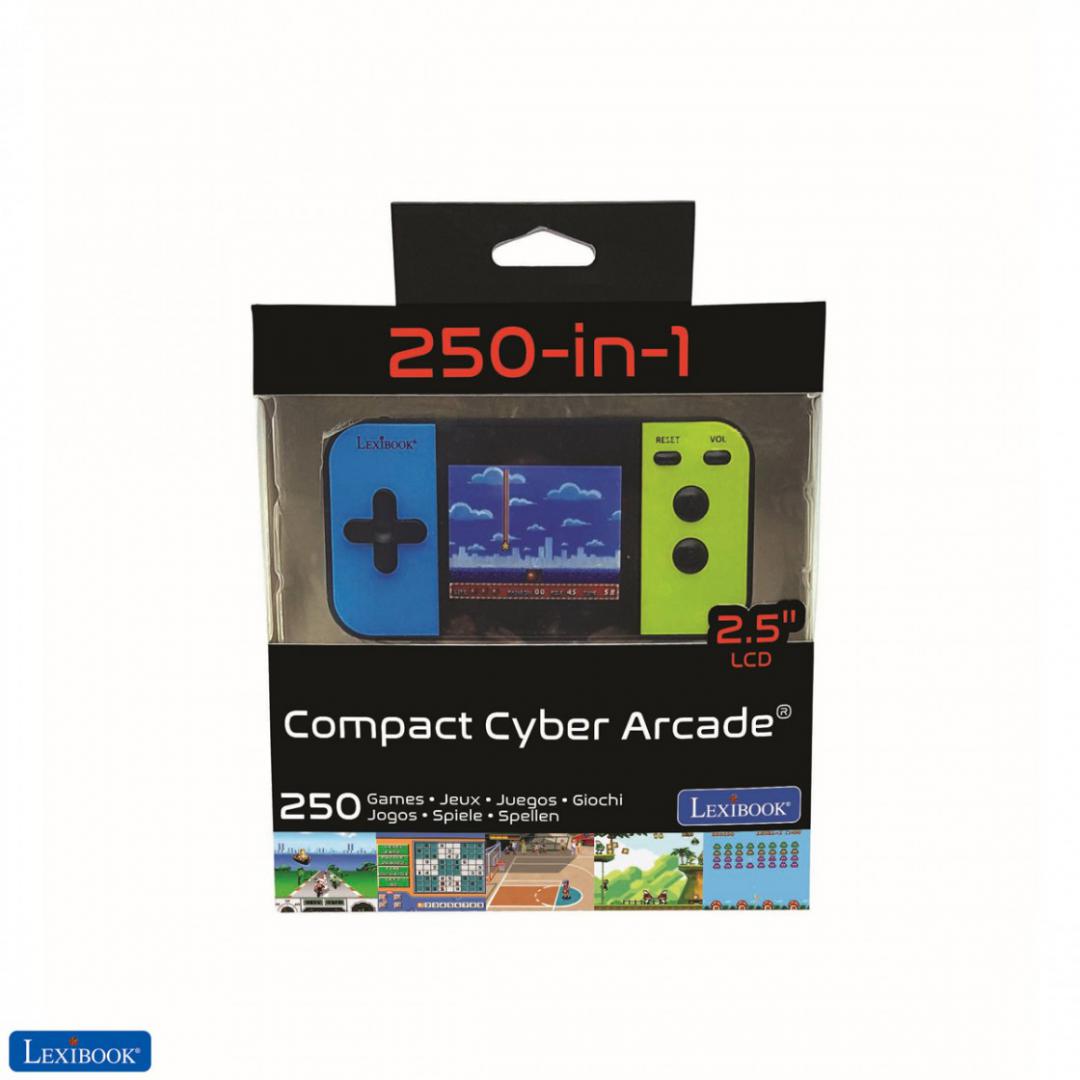overlay_979291c39ff71c85601e246059094bcc.jpg CONSOLA CU 250 DE JOCURI, COMPACT CYBER ARCADE, LEXIBOOK - imagine 1