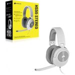 Casti Gaming Head-band Corsair HS55 STEREO, Wired, Alb - imagine 4
