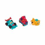 SET 3 VEHICULE ACTIONATE PRIN INERTIE- CAMION ROSU, MASINA DE