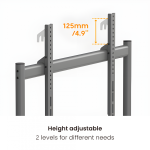Stand TV mobil Serioux TV15068FW, compatibilitate  dimensiune ecran 50"-86, - imagine 4