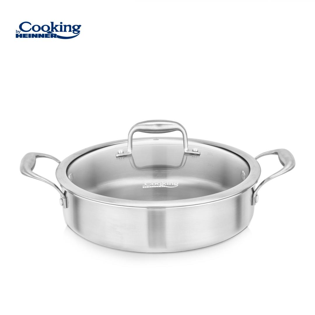 overlay_9b48124870de4164516a556a40077e55.jpg CRATITA INOX+CAPAC STICLA 26X7CM, 3.5L, ATOMIC3, COOKING BY HEINNER - imagine 1