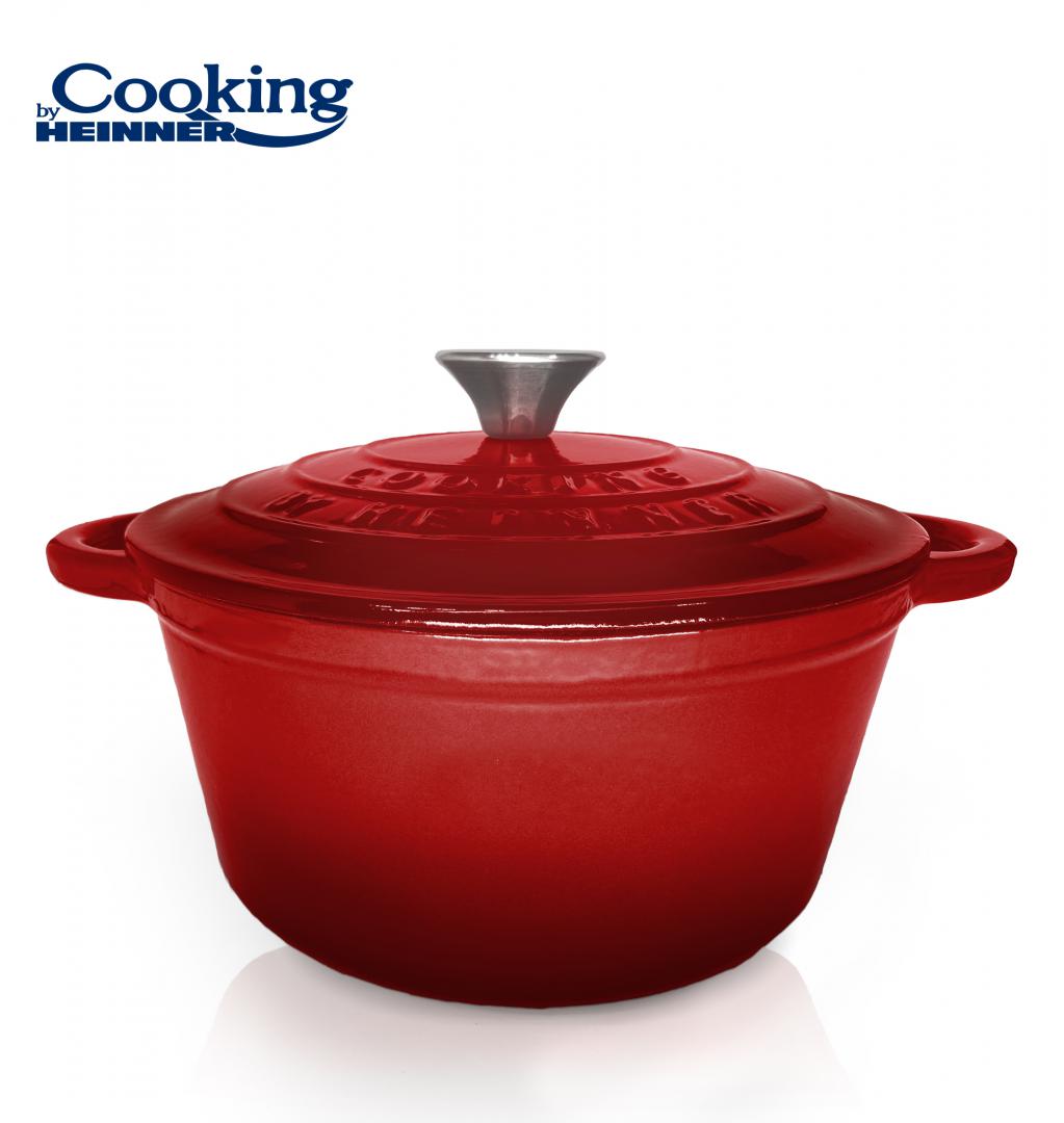overlay_9b7821b2a042ea935290d45ec3225f2b.jpg SEMIOALA FONTA+CAPAC 24x11.5CM,4L, RED LINE, COOKING BY HEINNER - imagine 1