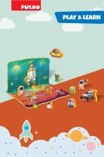 PUZZLE DIN SPUMA EVA, SPATIUL COSMIC, 25 PIESE, PUEDO - imagine 8