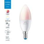 Bec LED RGB inteligent WiZ Connected Colors C37, Wi-Fi, E14, - imagine 5