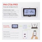 Termostat inteligent PNI CT36 PRO fara fir, WiFi 2.4GHz, control - imagine 2